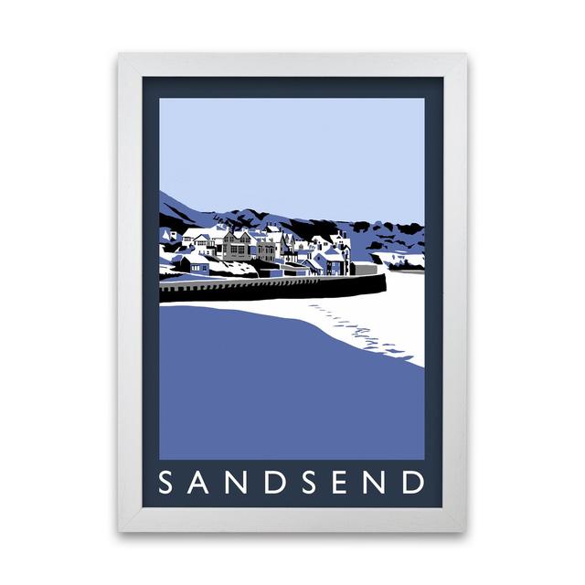 Sansend in Snow by Richard O'Neill - Picture Frame Graphic Art Print on Paper 17 Stories Size: 42 cm H x 297 cm W, Frame Options: White on Productcaster.