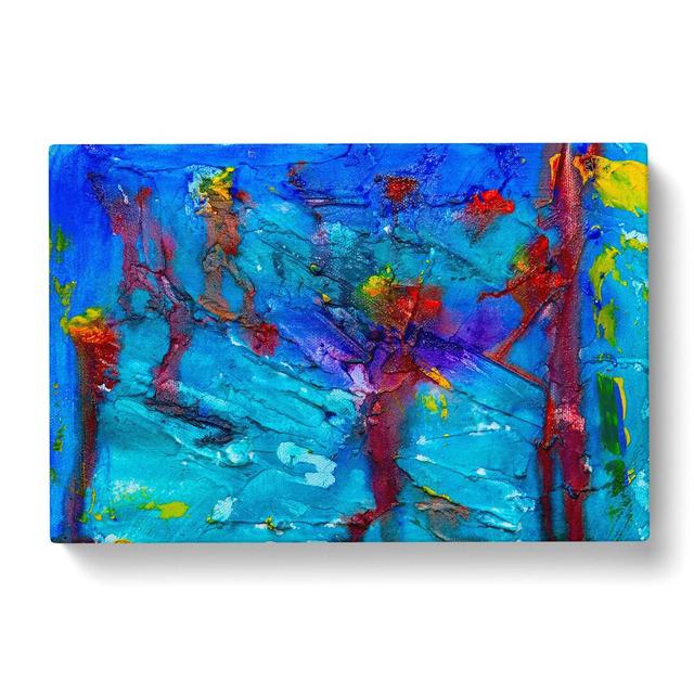 Abstract Art Painting Vol.455 by S.Johnson - Wrapped Canvas Painting Print East Urban Home Size: 35cm H x 50cm W x 3cm D on Productcaster.