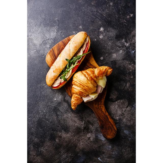 Sandwich with Tuna by Lisovskaya - Wrapped Canvas Photograph Brambly Cottage Size: 46cm H x 30cm W on Productcaster.