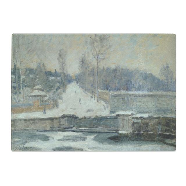 The Watering Place by Alfred Sisley Chopping Board East Urban Home Size: 0.4cm H x 20cm W x 28.5cm L on Productcaster.