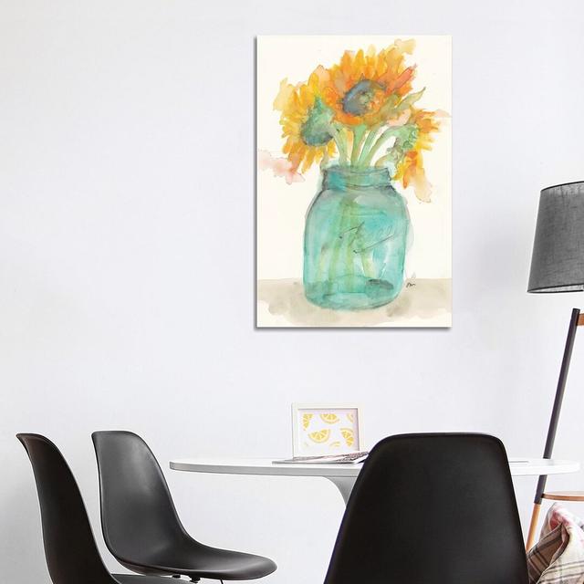 Sunflower Light by Jessica Mingo - Wrapped Canvas Gallery-Wrapped Canvas Giclée Brambly Cottage Size: 101.6cm H x 66.04cm W x 1.91cm D on Productcaster.