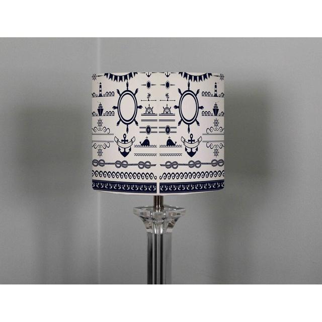 Cotton Drum Lamp Shade Longshore Tides Size: 22cm H x 25cm W x 25cm D on Productcaster.