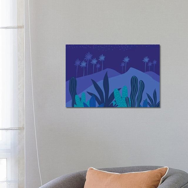 Starry Night - Wrapped Canvas Print Natur Pur Size: 45.72cm H x 66.04cm W x 1.91cm D on Productcaster.