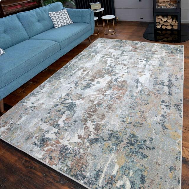 Spofford Tufted Grey/Blue/Yellow Rug Borough Wharf Rug Size: Rectangle 160 x 230cm on Productcaster.