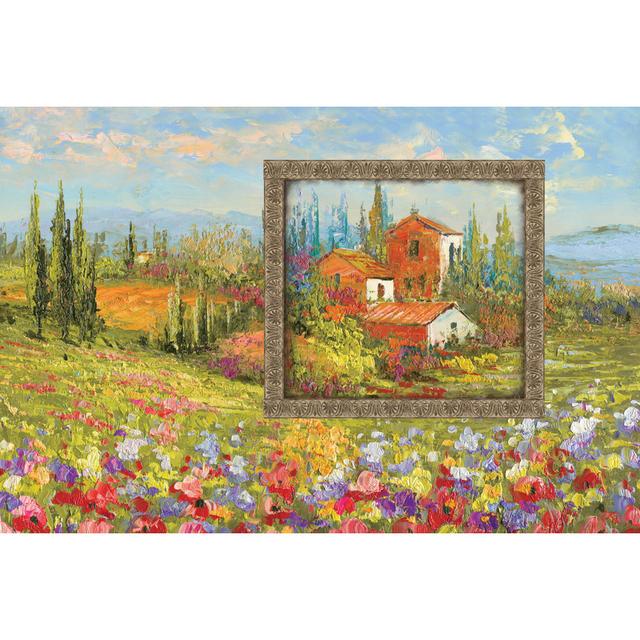 Framed Tuscan Houses Marlow Home Co. Size: 51cm H x 76cm W x 3.8cm D on Productcaster.