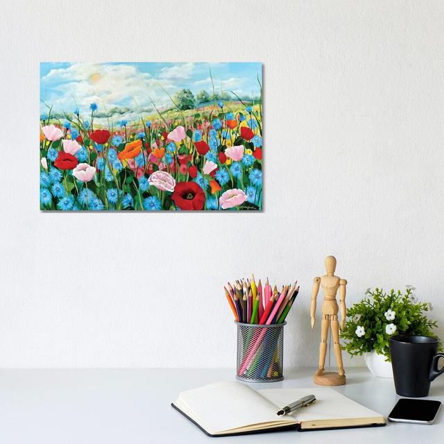 Summer by Linda Rauch - Painting Print on Canvas Latitude Run Format: Wrapped Canvas, Size: 20.32cm H x 30.48cm W x 1.91cm D on Productcaster.