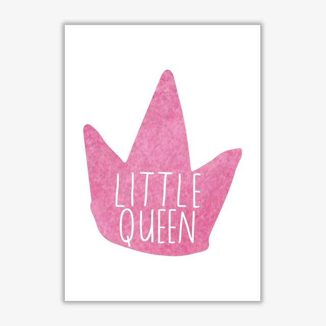 Little Queen Crown - Painting on Paper East Urban Home Format: No Frame, Size: 85 cm H x 60 cm W x 1 cm D on Productcaster.