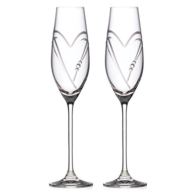 Two Hearts Champagne Glasses (Set of 2) Pip Studio on Productcaster.