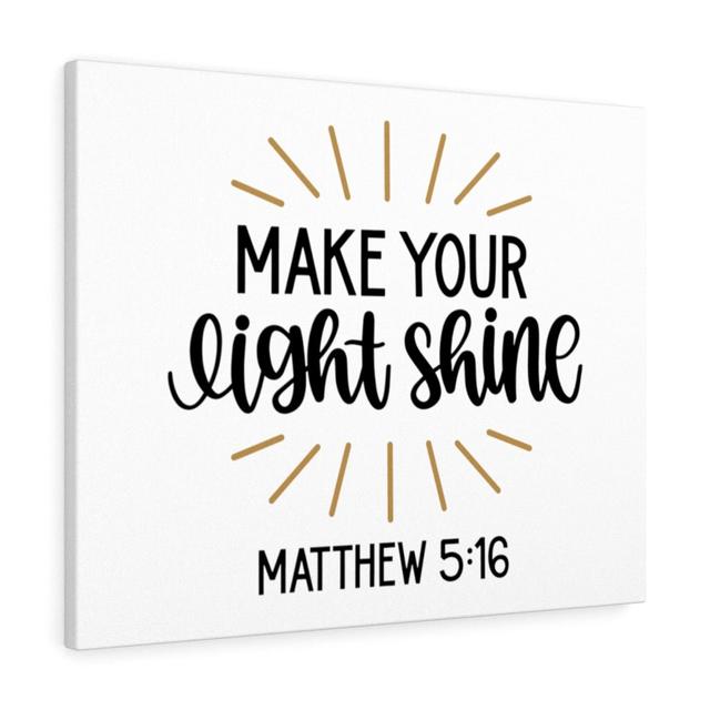 Make Your Light Shine - Wrapped Canvas Typography Blue Elephant Size: 30cm H x 41cm W on Productcaster.