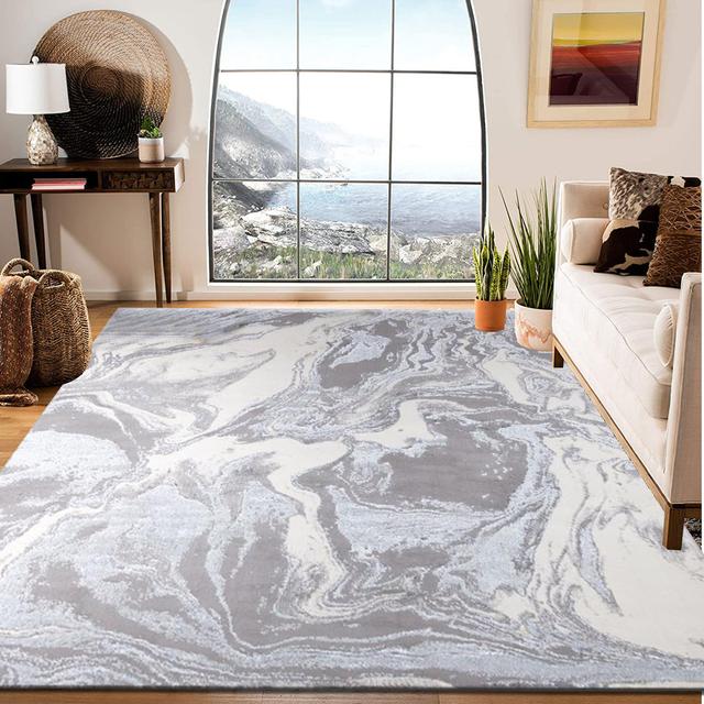 Osaka Luxury Grey Rug BEACHSIDE HOME DECORE LTD Rug Size: Rectangle 160 x 230cm on Productcaster.