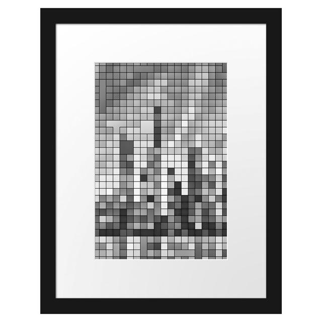 Gerahmtes Poster New York Pixel Skyline East Urban Home Größe: 38 cm H x 30 cm B on Productcaster.