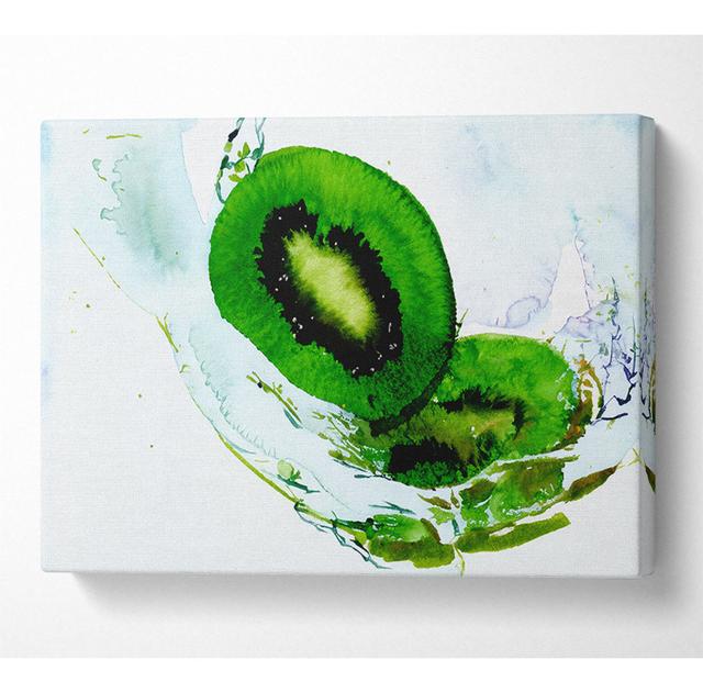 Kiwi Splash - Wrapped Canvas Art Prints House of Hampton Size: 81cm H x 121.9cm W x 10cm D on Productcaster.