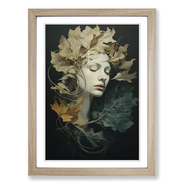 Leaf Classicism Rosdorf Park Size: 34cm H x 25cm W x 2cm D, Format: Oak Framed on Productcaster.