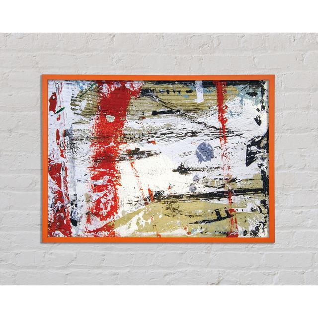 Distorted Red Patch - Single Picture Frame Art Prints Ivy Bronx Size: 59.7cm H x 84.1cm W x 2cm D on Productcaster.