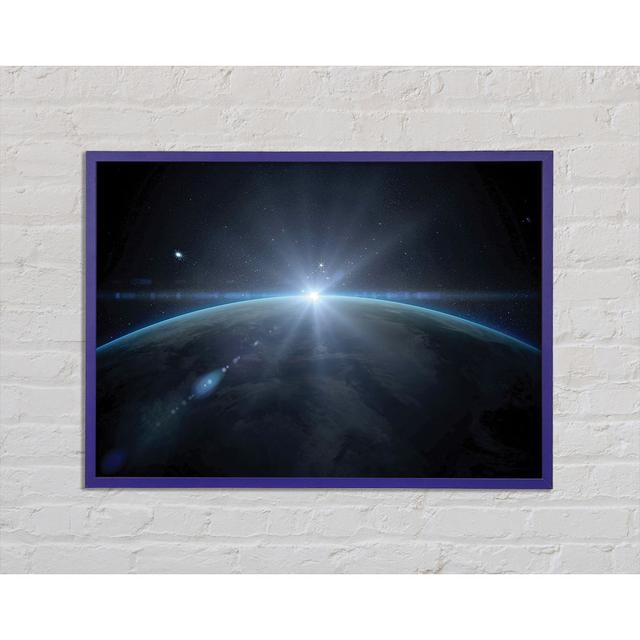 Sun Glow Earth - Single Picture Frame Art Prints Brayden Studio Size: 21cm H x 29.7cm W x 2cm D on Productcaster.