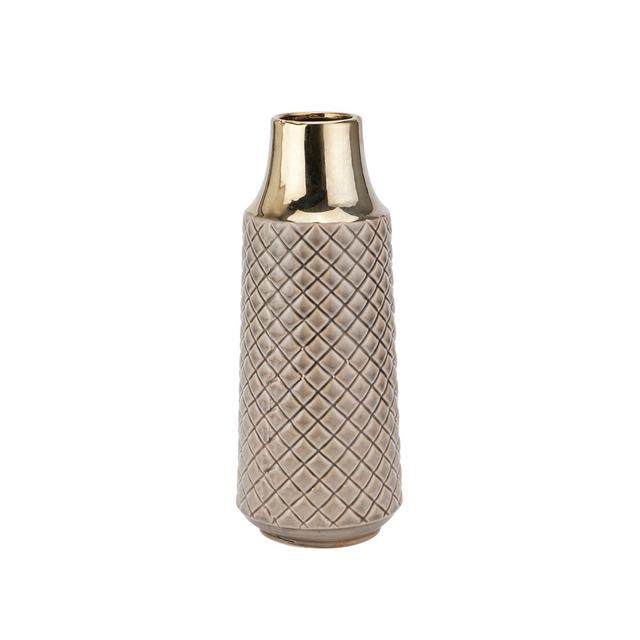 Seville Collection Diamond Vase Ivy Bronx on Productcaster.