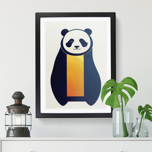 Panda Contemporary - Wrapped Canvas Graphic Art Alpen Home Size: 64cm H x 46cm W x 2cm D, Frame Option: Black on Productcaster.