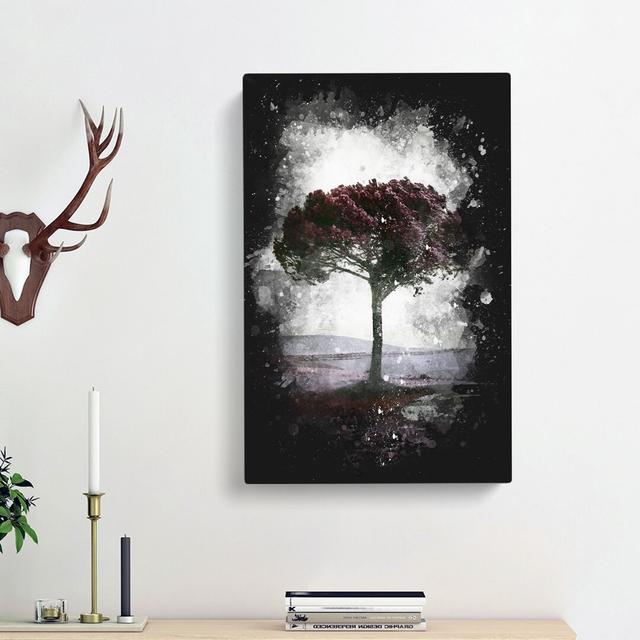 Tree in Tuscany Italy - Wrapped Canvas Painting Print East Urban Home Size: 60cm H x 40cm W x 3cm D on Productcaster.