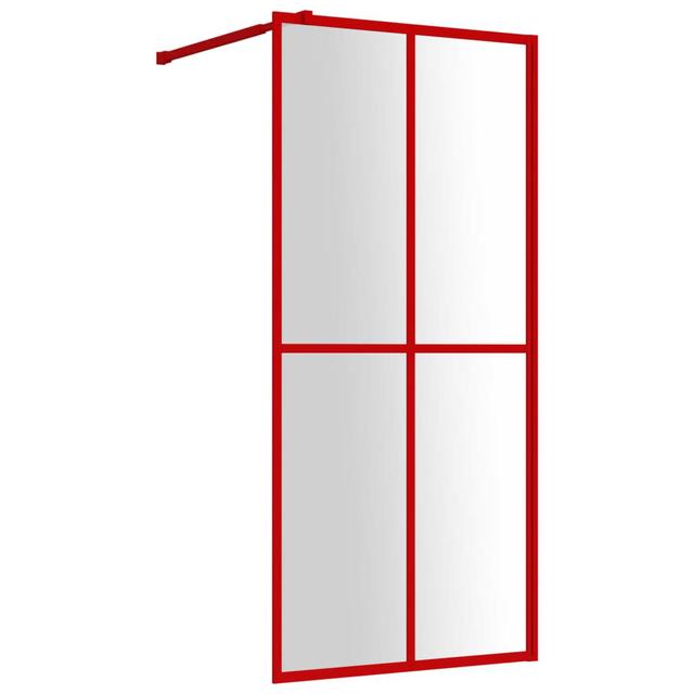 Vidaxl Walk-In Shower Wall With Clear ESG Glass Red 140X195 Cm Belfry Bathroom Ausführung: Rot, Size Width: 100 cm on Productcaster.