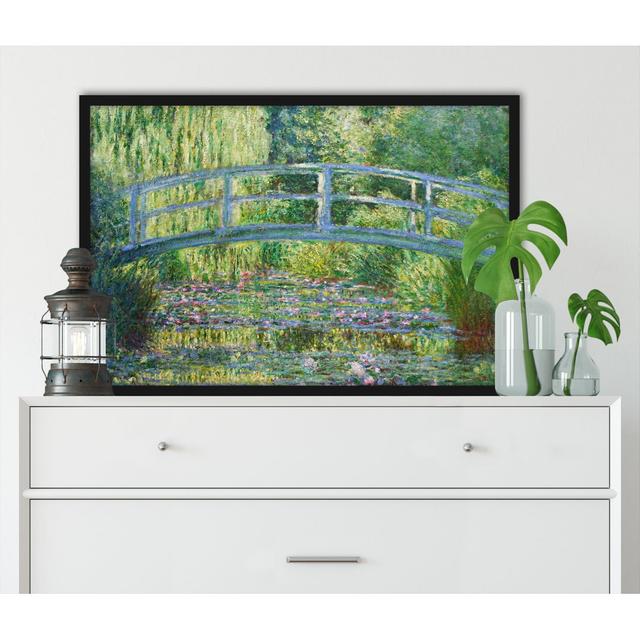 Gerahmtes Leinwandbild Die Japanische Brücke von Claude Monet Rosalind Wheeler Maße: 70 cm H x 100 cm B x 2,5 cm T, Format: Rahmenmalerei on Productcaster.