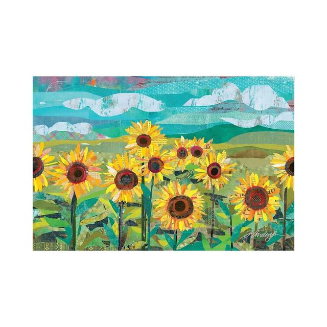 Sunflowers At Dusk by Traci Anderson - Wrapped Canvas Print August Grove Size: 20.32cm H x 30.48cm W x 1.91cm D on Productcaster.