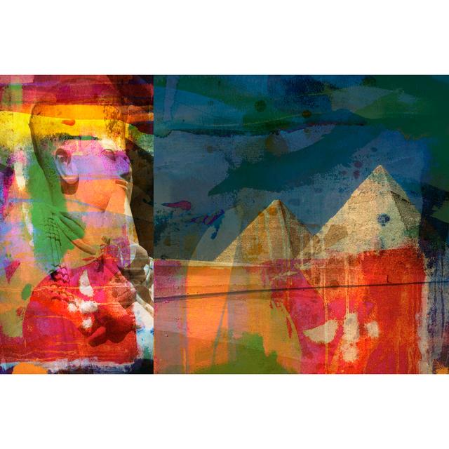 Pharaohs & Pyramids II by Sisa Jasper - Wrapped Canvas Art Prints Metro Lane Size: 61cm H x 91cm W on Productcaster.