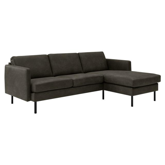 Ecksofa Lola Mercury Row Ausrichtung: Rechts ausgerichtet, Polsterfarbe: Dunkelgrau on Productcaster.