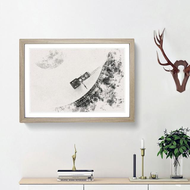 Needle of the Turntable - Picture Frame Graphic Art Print East Urban Home Frame Option: Oak Framed, Size: 45cm H x 63cm W x 2cm D on Productcaster.