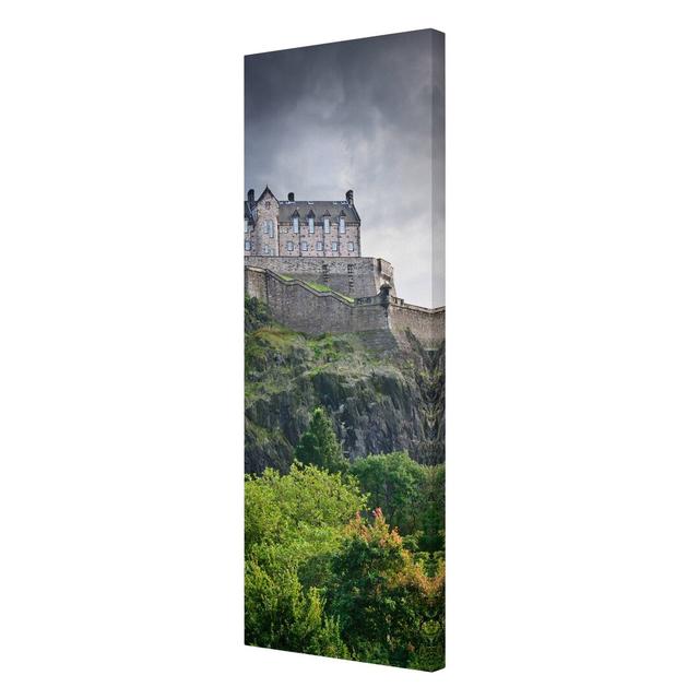 Edinburgh Castle Photographic Print on Canvas East Urban Home Size: 90cm H x 30cm W x 2cm D on Productcaster.