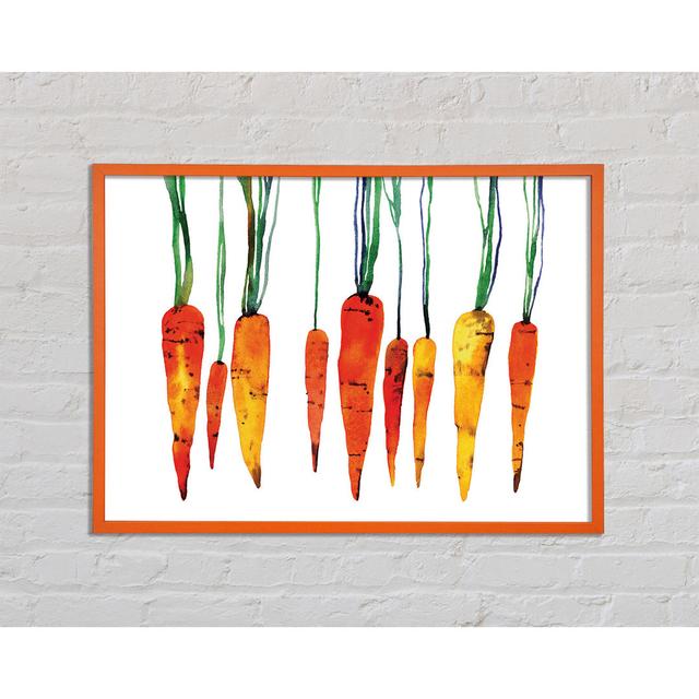 Dangling Carrots - Einzelne Bilderrahmen Kunstdrucke Sommerallee Größe: 29,7 cm H x 42 cm B x 2 cm T on Productcaster.