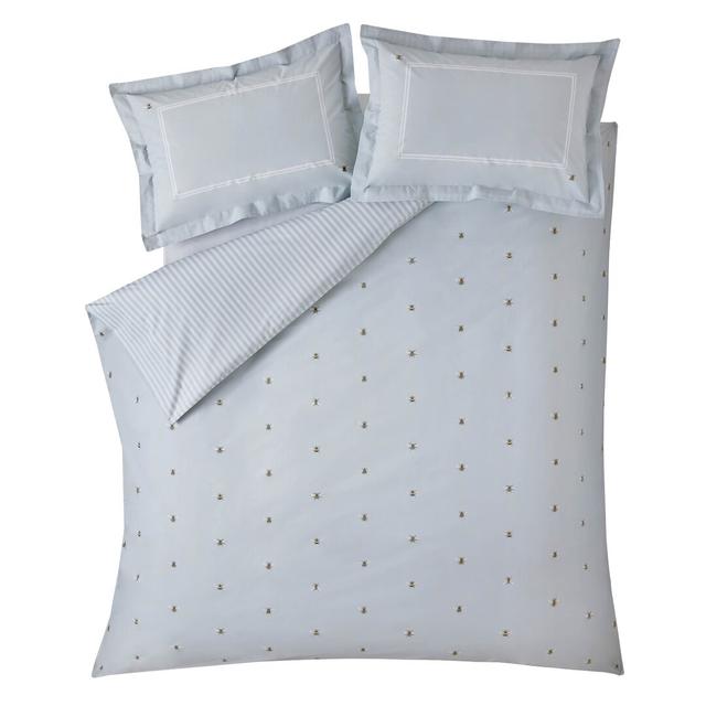 Bees 200 TC Percale Duvet Cover Set Sophie Allport Size: Double Duvet Cover + 2 Standard Pillowcases on Productcaster.