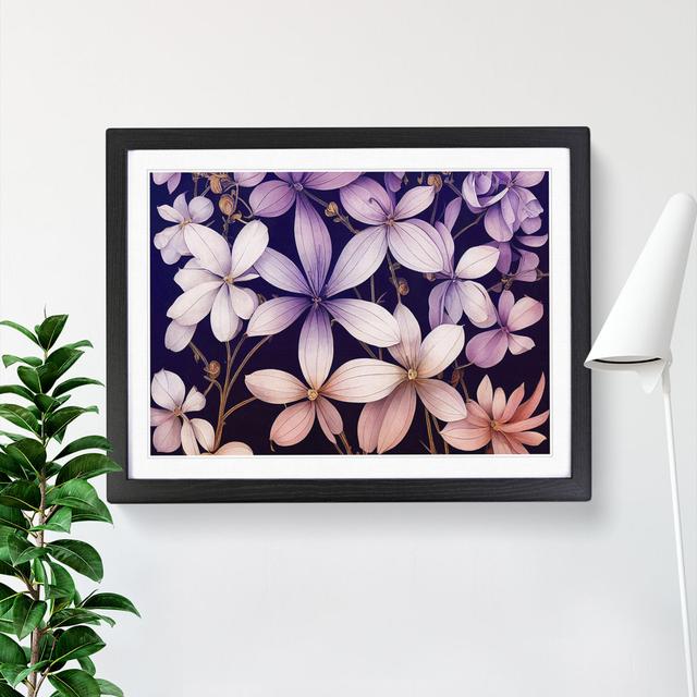 Incredible Flowers - Single Picture Frame Print Marlow Home Co. Size: 34cm H x 46cm W x 2cm D, Frame Colour: Black on Productcaster.