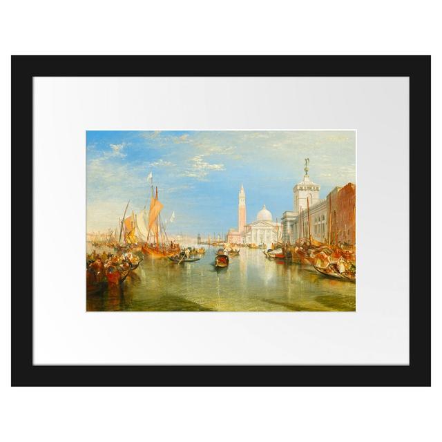 Gerahmtes Poster Venice the Dogana and San Giorgio Mag von William Turner Longshore Tides Maße: 70 cm H x 100 cm B x 2,5 cm T on Productcaster.