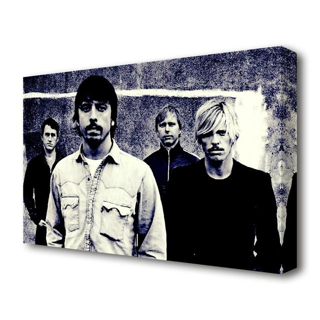 Foo Fighters Blue - Wrapped Canvas Photograph Print East Urban Home Size: 50.8 cm H x 81.3 cm W on Productcaster.