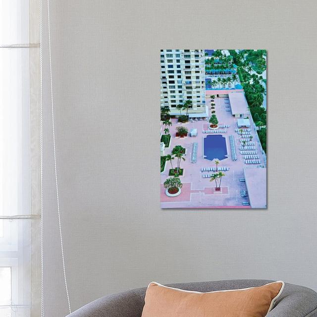 Miami Pool From Above by Susan Vizvary - Gallery-Wrapped Canvas Giclée on Canvas Ebern Designs Size: 66.04cm H x 45.72cm W x 3.81cm D, Format: Canvas on Productcaster.