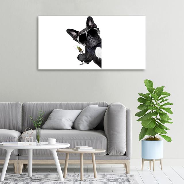 Dog with Martini - Unframed Art Prints on Canvas Latitude Run on Productcaster.