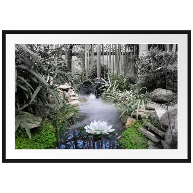 Gerahmtes Poster Zen Garten Japan East Urban Home Größe: 70 cm H x 100 cm B on Productcaster.