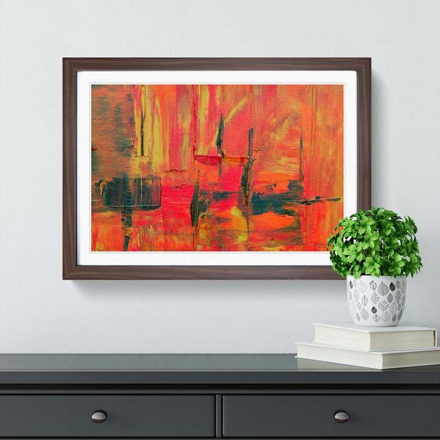 Abstract Art Painting Vol.293 by S.Johnson - Picture Frame Painting Print East Urban Home Frame Option: Walnut Framed, Size: 48cm H x 65cm W x 2cm D on Productcaster.