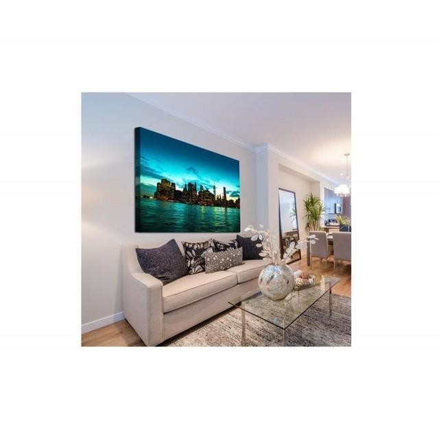 New York City - Wrapped Canvas Panting Print Latitude Run Size: 80cm H x 120cm W x 3cm D on Productcaster.