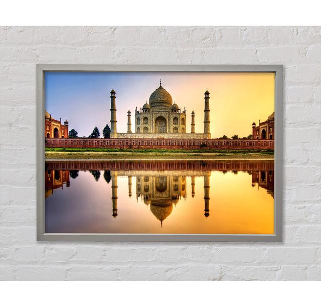 Taj Mahal Indien - Druck Ebern Designs Größe: 59,7 cm H x 84,1 cm B on Productcaster.