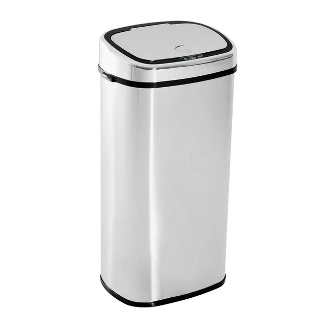 Lindahl Steel 50 Litre Motion Sensor Rubbish Bin Symple Stuff Capacity: 68L on Productcaster.