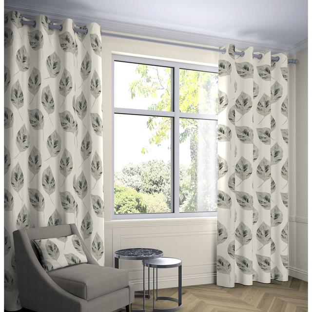 Boler Cotton Room Darkening Pinch Pleat Curtain Pair (Set of 2) Ebern Designs Colour: Soft Grey, Panel Size: Width 167 x Drop 137 cm on Productcaster.