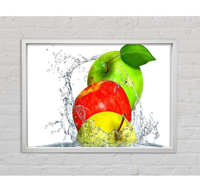 Apples Splashing Water - Print Bright Star Size: 84.1cm H x 118.9cm W x 3.3cm D on Productcaster.