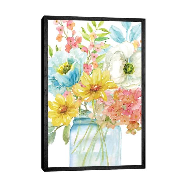 Summer Fresh I Fleur De Lis Living Format: Black Framed, Size: 66.04cm H x 45.72cm W x 3.81cm D on Productcaster.