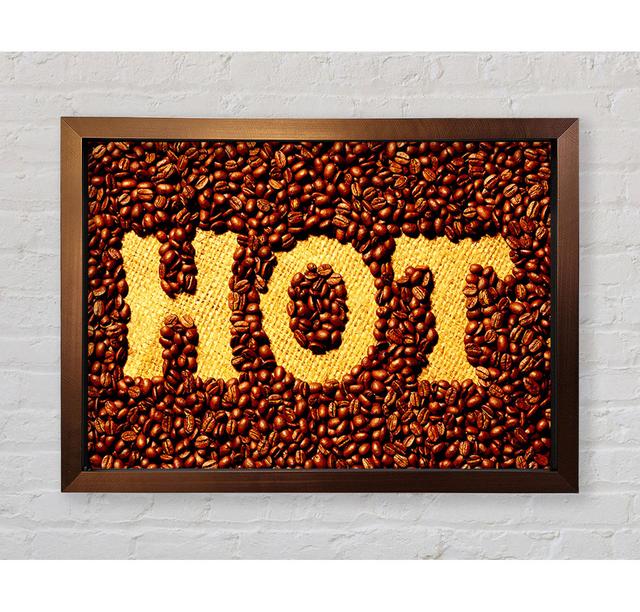 Hot Coffee Beans Framed Print Ebern Designs Size: 42cm H x 59.7cm W on Productcaster.