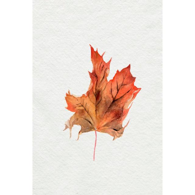 Autumn Leaf II by Jennifer Paxton Parker - Wrapped Canvas Painting Print Rosalind Wheeler Size: 30cm H x 20cm W on Productcaster.