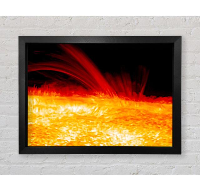 Lava River Framed Print Ivy Bronx Size: 100cm H x 141.4cm W on Productcaster.