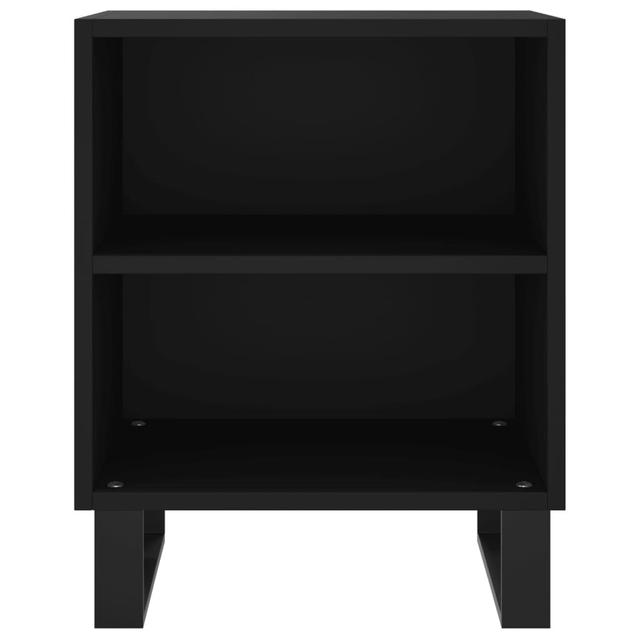 Modern Bedside Cabinet 40X30x50 Cm In Engineered Wood 17 Stories Colour: Black on Productcaster.