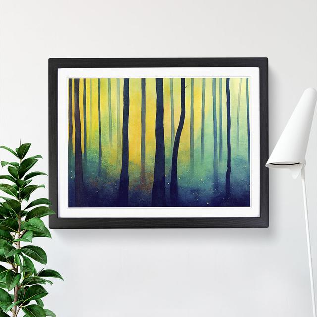 Forest In Colour Vol.6 - Single Picture Frame Painting Alpen Home Size: 34cm H x 46cm W x 2cm D, Frame Colour: Black on Productcaster.