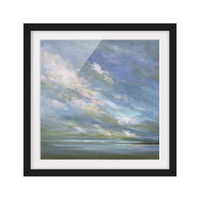 Picture With Frame - Coastal Sky - Square 1:1 Mat Highland Dunes Frame Option: Black Framed, Size: 70cm H x 70cm W x 2cm D on Productcaster.